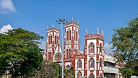 Basilica of the Sacred Heart of Jesus church situated on the south boulevard of Pondicherry, India, is an specimen of Gothic architecture.